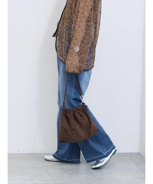 Samansa Mos2 blue(サマンサモスモスブルー)の「【ECO DENIM 】 フレアパンツ(その他パンツ・レディース・ブルー/チャコールグレー/ネイビー・F)」の8枚目の写真