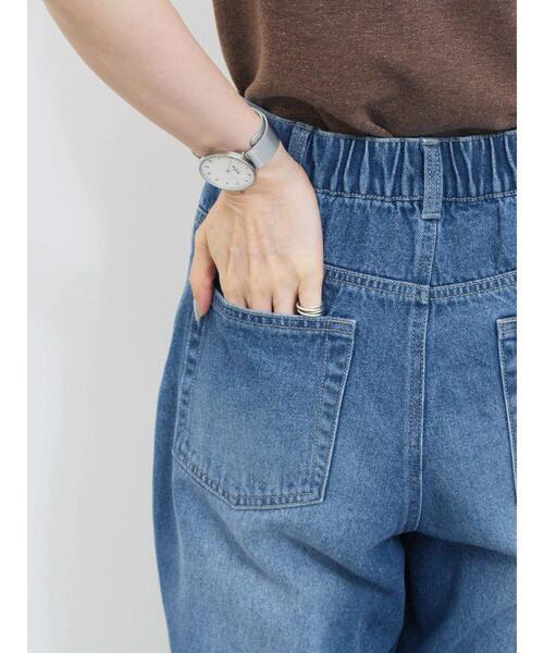 Samansa Mos2 blue(サマンサモスモスブルー)の「【ECO DENIM 】 フレアパンツ(その他パンツ・レディース・ブルー/チャコールグレー/ネイビー・F)」の18枚目の写真