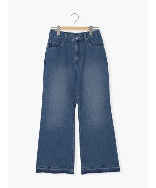 Samansa Mos2 blue(サマンサモスモスブルー)の「【ECO DENIM 】 フレアパンツ(その他パンツ・レディース・ブルー/チャコールグレー/ネイビー・F)」の17枚目の写真