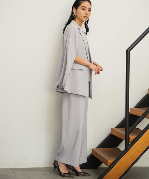 セール】洗える ケープジャケット オールインワン セットアップ スーツ