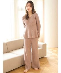 SNIDEL HOME(スナイデルホーム)のペプラムニットセットアップ(ルームウェア/パジャマ)