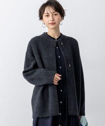 23区（ニジュウサンク）の「【見上愛さん着用/洗える】ラクーンブレンドダブルフェイス ニット アウター（カーディガン/ボレロ）」