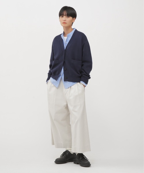 MHL.(エムエイチエル)の「BRUSHED SOFT DRILL(その他パンツ・レディース・ブラック/アイボリー・3/2/1/0)」の7枚目の写真