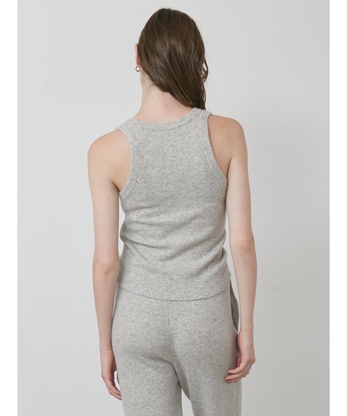 styling/(スタイリング)の「【セットアップ対応】ニットタンクトップ(タンクトップ・レディース・ライトグレー/ブラック/イエロー・F)」の6枚目の写真
