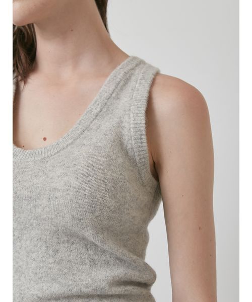 styling/(スタイリング)の「【セットアップ対応】ニットタンクトップ(タンクトップ・レディース・ライトグレー/ブラック/イエロー・F)」の9枚目の写真