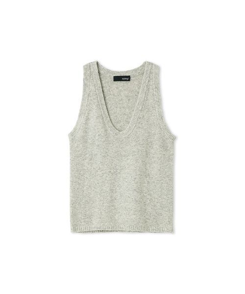 styling/(スタイリング)の「【セットアップ対応】ニットタンクトップ(タンクトップ・レディース・ライトグレー/ブラック/イエロー・F)」の12枚目の写真