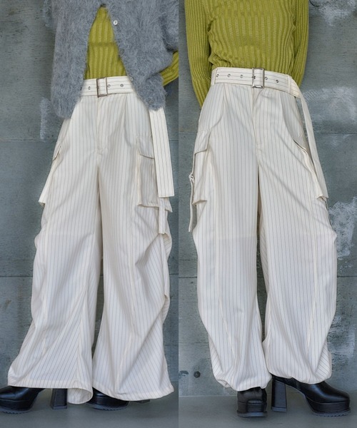HARE カーゴパンツ HARE カーゴパンツ 「SETUP対応」2WAYベルトカーゴパンツ(HARE