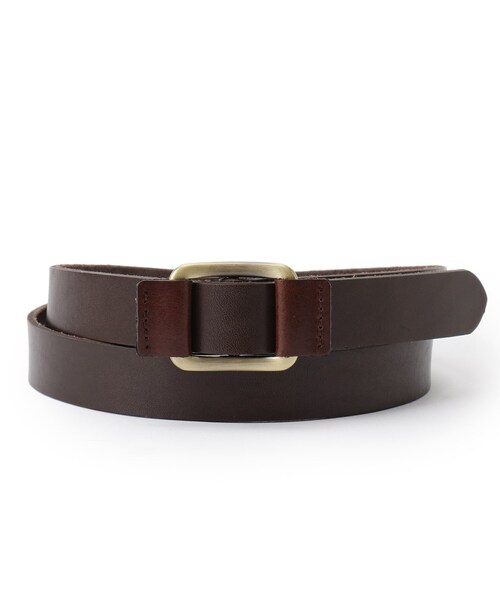 Dessin（デッサン）の「牛革23㎜スライドベルト（ベルト・レディース・ダークウッド/ブラック・00）」の2枚目の写真
