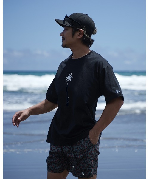 #Re:room（リルーム）の「パームツリーロゴプリントTシャツ（Tシャツ/カットソー・メンズ・ホワイト/ブラック・S-M）」の14枚目の写真