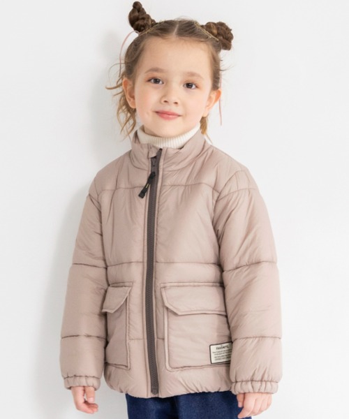 BRANSHES（ブランシェス）の「【マシンウォッシャブル】ジップアップアウター（ブルゾン・キッズ・オレンジ/グリーン/グレイッシュベージュ/ブラック・90cm/110cm/100cm/120cm/130cm/140cm/150cm）」の3枚目の写真