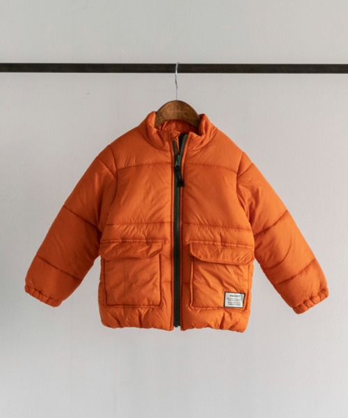 BRANSHES（ブランシェス）の「【マシンウォッシャブル】ジップアップアウター（ブルゾン・キッズ・オレンジ/グリーン/グレイッシュベージュ/ブラック・90cm/110cm/100cm/120cm/130cm/140cm/150cm）」の4枚目の写真