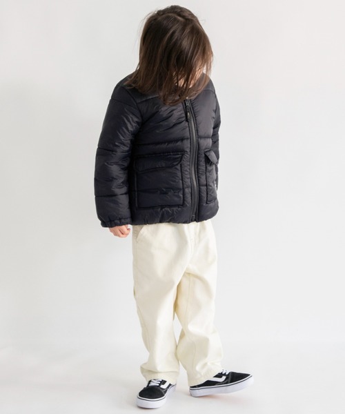 BRANSHES（ブランシェス）の「【マシンウォッシャブル】ジップアップアウター（ブルゾン・キッズ・オレンジ/グリーン/グレイッシュベージュ/ブラック・90cm/110cm/100cm/120cm/130cm/140cm/150cm）」の5枚目の写真