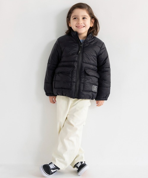 BRANSHES（ブランシェス）の「【マシンウォッシャブル】ジップアップアウター（ブルゾン・キッズ・オレンジ/グリーン/グレイッシュベージュ/ブラック・90cm/110cm/100cm/120cm/130cm/140cm/150cm）」の7枚目の写真