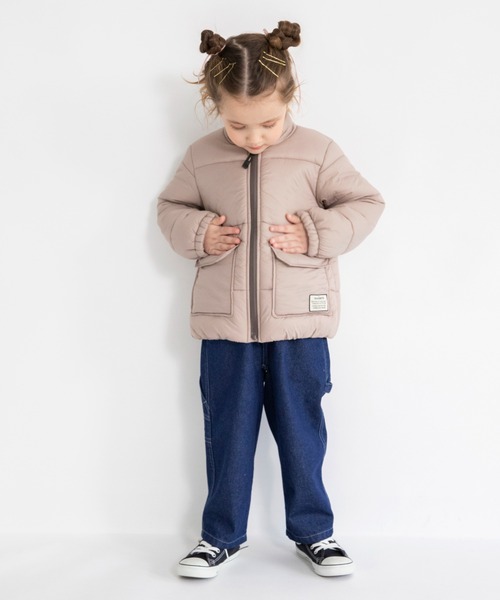 BRANSHES（ブランシェス）の「【マシンウォッシャブル】ジップアップアウター（ブルゾン・キッズ・オレンジ/グリーン/グレイッシュベージュ/ブラック・90cm/110cm/100cm/120cm/130cm/140cm/150cm）」の9枚目の写真