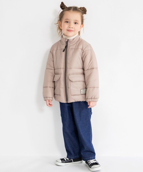 BRANSHES（ブランシェス）の「【マシンウォッシャブル】ジップアップアウター（ブルゾン・キッズ・オレンジ/グリーン/グレイッシュベージュ/ブラック・90cm/110cm/100cm/120cm/130cm/140cm/150cm）」の10枚目の写真