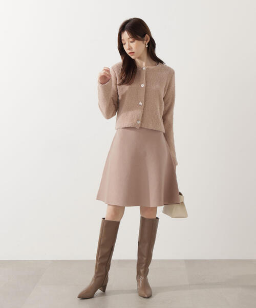 PROPORTION BODY DRESSING（プロポーションボディドレッシング）の「＜Ｅ＞ブークレカーデ / 1215277003（ニット/セーター・レディース・ベージュ/ネイビー/ピンク・FREE）」の9枚目の写真