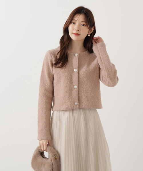 PROPORTION BODY DRESSING（プロポーションボディドレッシング）の「＜Ｅ＞ブークレカーデ / 1215277003（ニット/セーター・レディース・ベージュ/ネイビー/ピンク・FREE）」の10枚目の写真