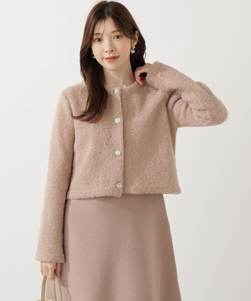 PROPORTION BODY DRESSING（プロポーションボディドレッシング）の「＜Ｅ＞ブークレカーデ / 1215277003（ニット/セーター・レディース・ベージュ/ネイビー/ピンク・FREE）」の14枚目の写真