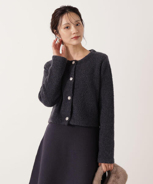 PROPORTION BODY DRESSING（プロポーションボディドレッシング）の「＜Ｅ＞ブークレカーデ / 1215277003（ニット/セーター・レディース・ベージュ/ネイビー/ピンク・FREE）」の3枚目の写真