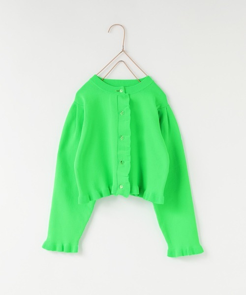 LOWRYS FARM（ローリーズファーム）の「プリプリニットカーディガン　 583717（カーディガン/ボレロ・キッズ・ブラック/レッド/グリーン系その他・130cm/120cm/140cm/110cm/150cm）」の2枚目の写真