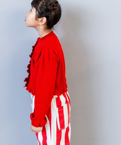 LOWRYS FARM（ローリーズファーム）の「プリプリニットカーディガン　 583717（カーディガン/ボレロ・キッズ・ブラック/レッド/グリーン系その他・130cm/120cm/140cm/110cm/150cm）」の13枚目の写真