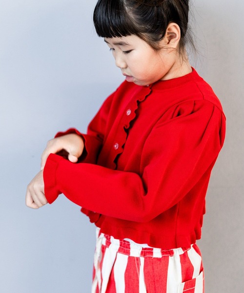 LOWRYS FARM（ローリーズファーム）の「プリプリニットカーディガン　 583717（カーディガン/ボレロ・キッズ・ブラック/レッド/グリーン系その他・130cm/120cm/140cm/110cm/150cm）」の14枚目の写真