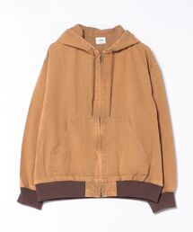 ダックデニムジップパーカー