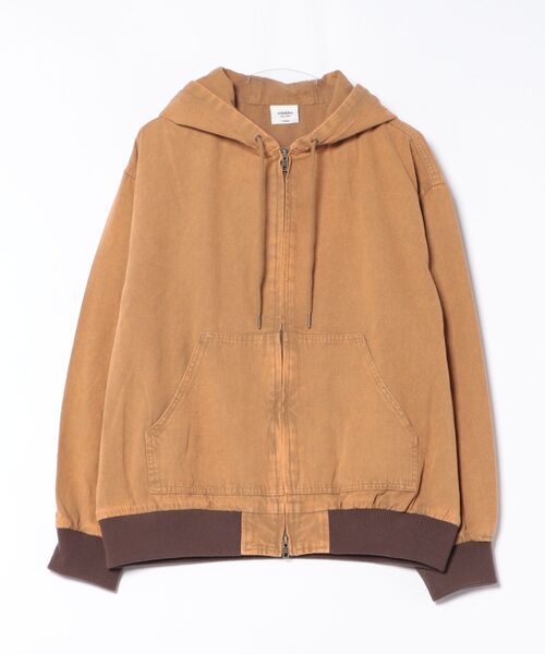 ８(eight)（エイト）の「ダックデニムジップパーカー（ブルゾン・メンズ・ブラウン系その他/グレー系その他/ブラック・MEDIUM/LARGE）」の2枚目の写真