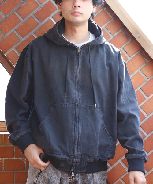 ８(eight)（エイト）の「ダックデニムジップパーカー（ブルゾン・メンズ・ブラウン系その他/グレー系その他/ブラック・MEDIUM/LARGE）」の5枚目の写真