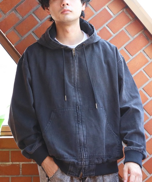 ８(eight)（エイト）の「ダックデニムジップパーカー（ブルゾン・メンズ・ブラウン系その他/グレー系その他/ブラック・MEDIUM/LARGE）」の6枚目の写真