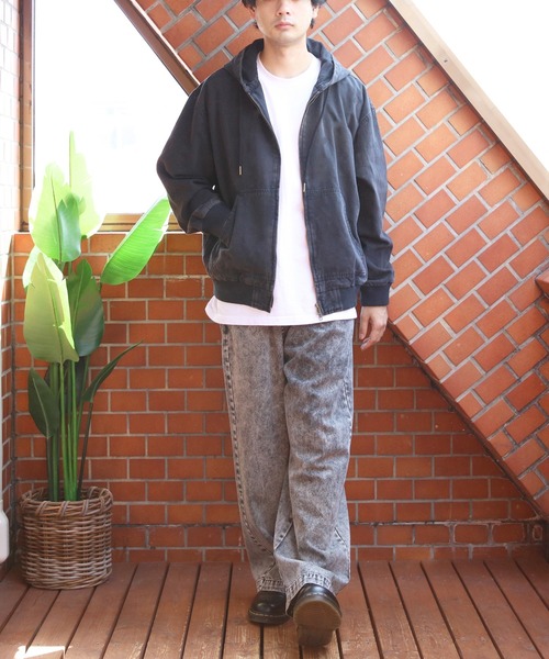 ８(eight)（エイト）の「ダックデニムジップパーカー（ブルゾン・メンズ・ブラウン系その他/グレー系その他/ブラック・MEDIUM/LARGE）」の8枚目の写真