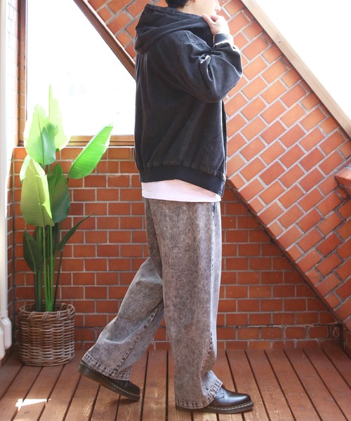 ８(eight)（エイト）の「ダックデニムジップパーカー（ブルゾン・メンズ・ブラウン系その他/グレー系その他/ブラック・MEDIUM/LARGE）」の12枚目の写真