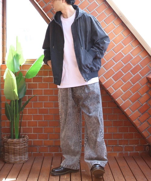 ８(eight)（エイト）の「ダックデニムジップパーカー（ブルゾン・メンズ・ブラウン系その他/グレー系その他/ブラック・MEDIUM/LARGE）」の14枚目の写真