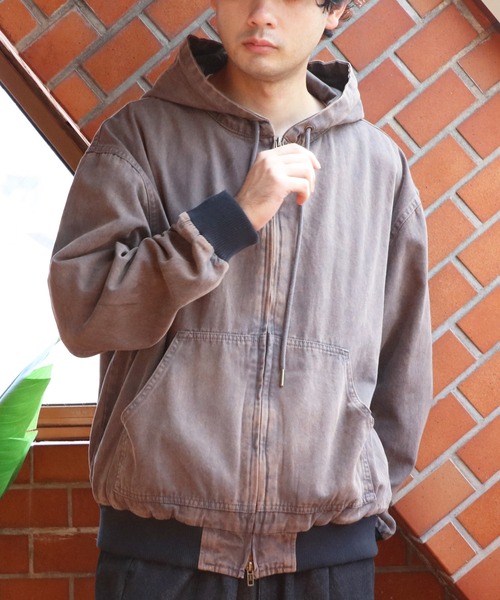 ８(eight)（エイト）の「ダックデニムジップパーカー（ブルゾン・メンズ・ブラウン系その他/グレー系その他/ブラック・MEDIUM/LARGE）」の17枚目の写真