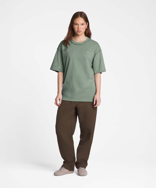 VANS(バンズ)の「VANS PREMIUM Tシャツ / Premium Standards SS Tshirt LX VN000GBYE8A1(Tシャツ/カットソー・メンズ・セージグリーン・SMALL/X-LARGE)」の5枚目の写真