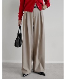 Re:EDIT | [新色追加][2025AW COLLECTION][低身長/高身長サイズ有]ストレッチミックスツイルクロスタックワイドパンツ(その他パンツ)