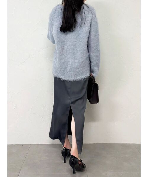 dazzlin(ダズリン)の「ルミナスカラーカーディガン(カーディガン/ボレロ・レディース・ピンク/イエロー/オフホワイト/チャコールグレー/ブルー・FREE)」の11枚目の写真