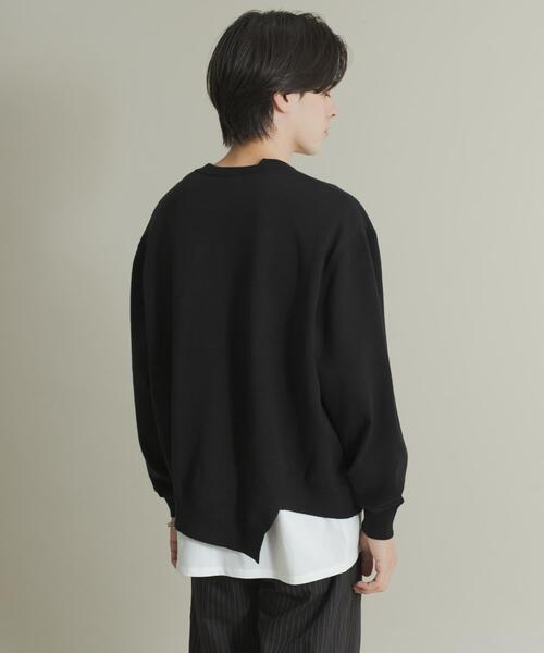 SENSE OF PLACE by URBAN RESEARCH（センスオブプレイスバイアーバンリサーチ）の「アシメクルーネックニット（ニット/セーター・メンズ・ブラック/レッド/グレー・MEDIUM/LARGE）」の9枚目の写真