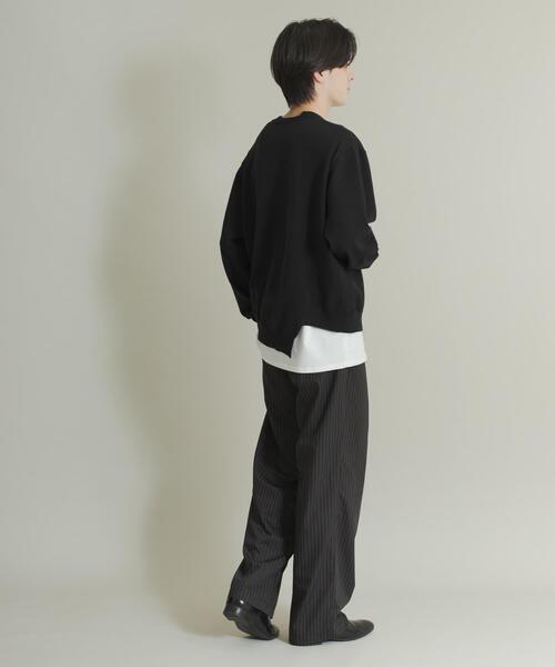 SENSE OF PLACE by URBAN RESEARCH（センスオブプレイスバイアーバンリサーチ）の「アシメクルーネックニット（ニット/セーター・メンズ・ブラック/レッド/グレー・MEDIUM/LARGE）」の12枚目の写真