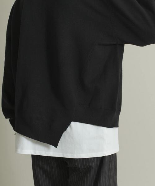 SENSE OF PLACE by URBAN RESEARCH（センスオブプレイスバイアーバンリサーチ）の「アシメクルーネックニット（ニット/セーター・メンズ・ブラック/レッド/グレー・MEDIUM/LARGE）」の15枚目の写真