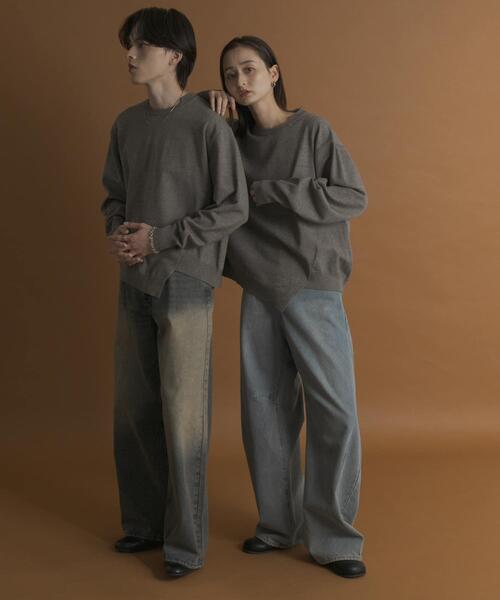 SENSE OF PLACE by URBAN RESEARCH（センスオブプレイスバイアーバンリサーチ）の「アシメクルーネックニット（ニット/セーター・メンズ・ブラック/レッド/グレー・MEDIUM/LARGE）」の20枚目の写真