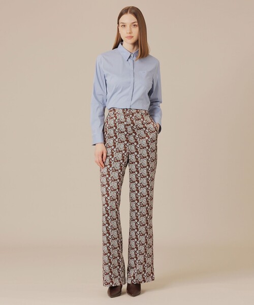 MACKINTOSH LONDON（マッキントッシュ ロンドン）の「コットンナイロンストレッチブラウス（シャツ/ブラウス・レディース・オフホワイト/ブルー・38/40）」の5枚目の写真