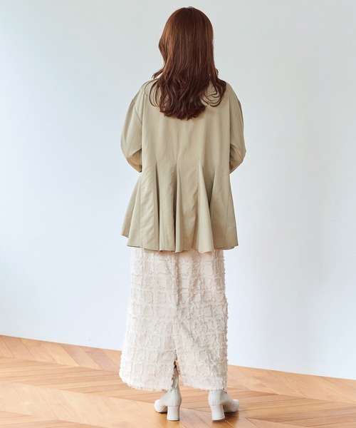 LAVEANGE(ラビアンジェ)の「ジャガードナロースカート(スカート・レディース・ブラウン/ブラック/アイボリー・M/L/LL/3L/4L)」の12枚目の写真