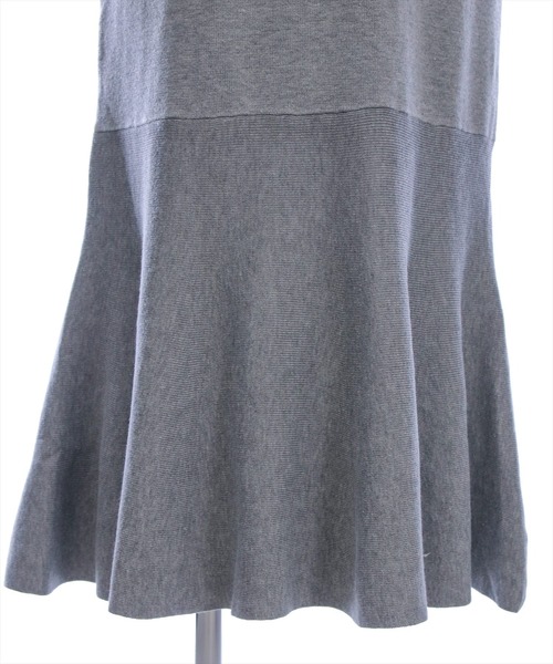 CLEAR BASIC（クリアベーシック）の「ブロックチェックジャガードニットロングワンピース[大人 フェミニン 上品]≪AW新作≫（ワンピース・レディース・ブラック/杢グレー・F）」の11枚目の写真