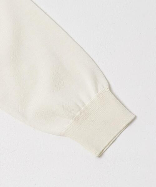 URBAN RESEARCH DOORS（アーバンリサーチドアーズ）の「LIFE STYLE TAILOR　コットンシルクハイゲージクルーニット（ニット/セーター・メンズ・アイボリー/ブラック/ブラウン・MEDIUM/LARGE）」の6枚目の写真