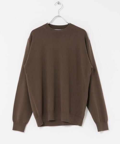 セール】LIFE STYLE TAILOR コットンシルクハイゲージクルーニット