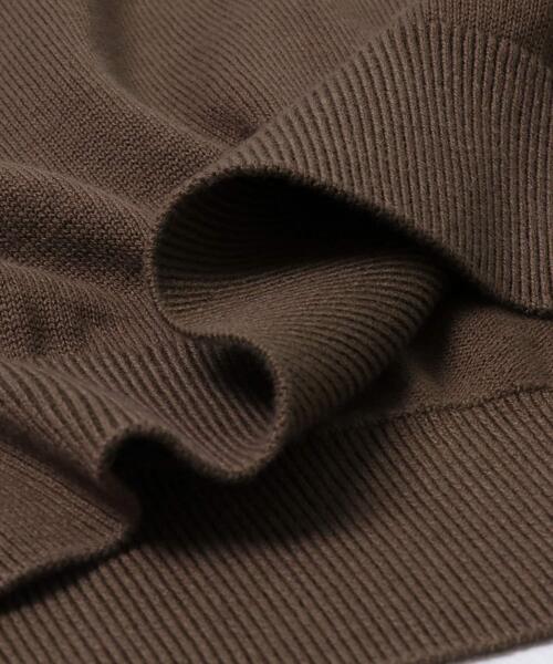 URBAN RESEARCH DOORS（アーバンリサーチドアーズ）の「LIFE STYLE TAILOR　コットンシルクハイゲージクルーニット（ニット/セーター・メンズ・アイボリー/ブラック/ブラウン・MEDIUM/LARGE）」の10枚目の写真