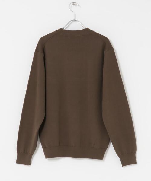 URBAN RESEARCH DOORS（アーバンリサーチドアーズ）の「LIFE STYLE TAILOR　コットンシルクハイゲージクルーニット（ニット/セーター・メンズ・アイボリー/ブラック/ブラウン・MEDIUM/LARGE）」の11枚目の写真