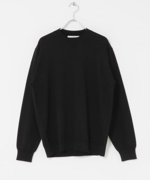 URBAN RESEARCH DOORS（アーバンリサーチドアーズ）の「LIFE STYLE TAILOR　コットンシルクハイゲージクルーニット（ニット/セーター・メンズ・アイボリー/ブラック/ブラウン・MEDIUM/LARGE）」の14枚目の写真