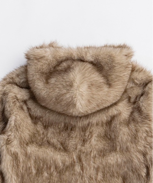 PRANK PROJECT（プランクプロジェクト）の「フェイクファーフードパーカー / Fake Fur Hooded Hoodie（その他アウター・レディース・ホワイト/ベージュ/ブラウン・FREE）」の22枚目の写真